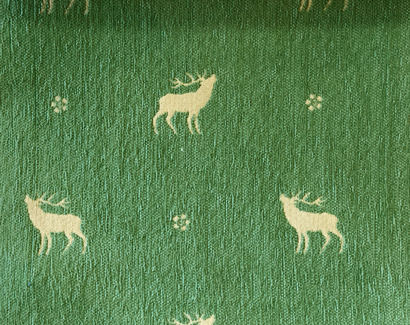 Polsterstoff Hindelang Hirschmotiv Hindelang hellgrün 6243